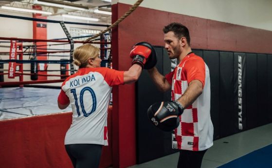 Президентът на Хърватия тренира с шампион в UFC