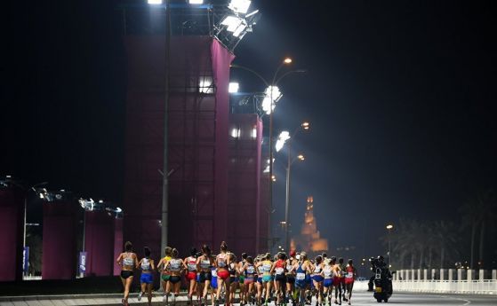 Адска жега в Доха, етиопки не завършват маратона