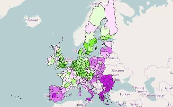 Северозападът вече не е най-бедният регион в Европа
