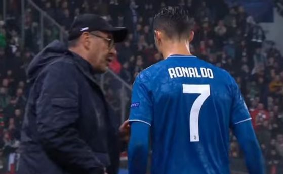 Треньорът на Юве за мистериозната смяна на Роналдо: Опасявах се, че може да получи контузия