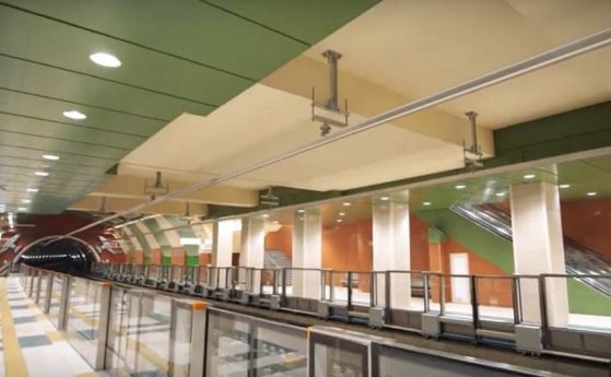 Ето я новата метростанция на Орлов мост (видео)