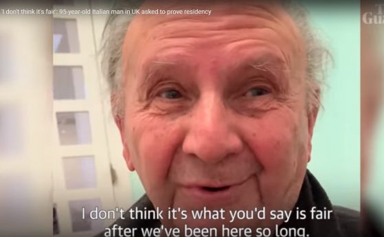 95-годишен италианец, който живее от 68 г. във Великобритания, сега ще трябва да го докаже