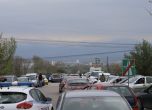 Километри опашки на входа на София откъм АМ Тракия, полицията връща много коли