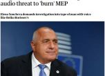 "Гардиън": Бойко Борисов може да бъде разследван за заплаха да ''изгори'' евродепутат