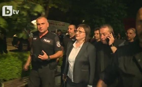 Нинова се извини за неудобството на полицаите заради блокадата в БНТ