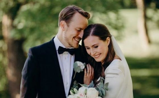 Сана Марин, красавицата премиер на Финландия, се омъжи
