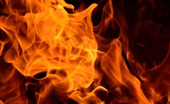 Голям пожар между селата Оряхово и Георги Добрево