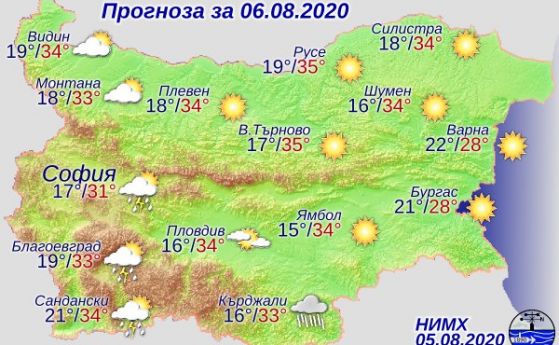 Гръмотевични бури над Западна България, жълт код заради вятър в 13 области