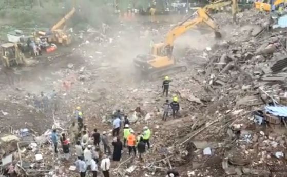 5-етажна сграда се срути в Индия, 60 са спасени, а най-малко двама за починали