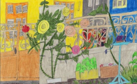 Разходка из Стария квартал - изложба живопис на 11-годишния Момчил Цаков