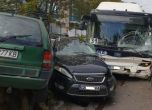Верижна катастрофа между автобус и 7 коли в ''Орландовци'' (обновена)