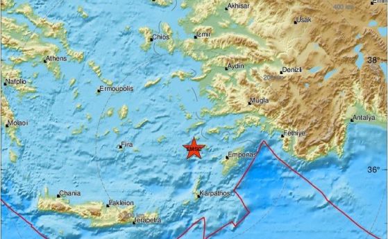 Силно земетресение по границата между Гърция и Турция, последваха над 30 труса