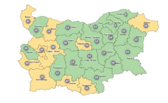18 области са в зелената зона по разпространение на коронавируса