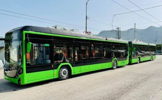 Доставиха 9 модерни тролейбуса за градския транспорт във Враца