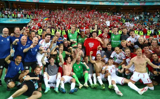 Дания допълни полуфиналите на Евро 2020
