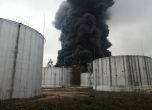 Пожар в нефтобазата в Чернигов след нов ракетен обстрел на града