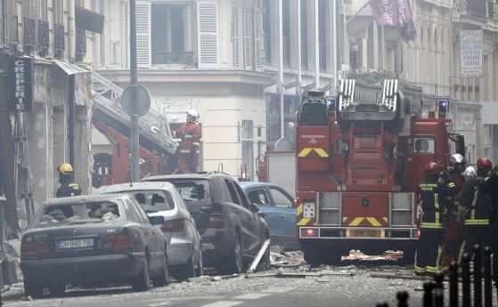Експлозия и пожар в Париж, има пострадали