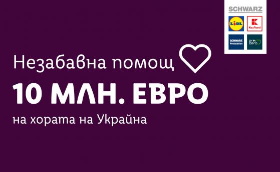Lidl и Kaufland даряват стоки за 10 млн. евро за бежанците от Украйна