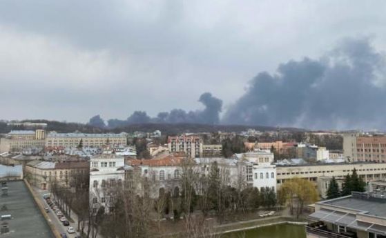 Три мощни експлозии в западния украински град Лвов