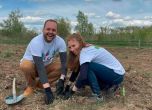 Доброволци засадиха за ден 4000 дръвчета край София