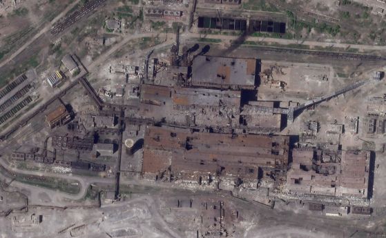 Пожар в химическия завод ''Азов'' в Северодонецк