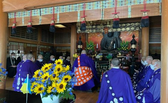 В един от най-известните будистки комплекси в Япония беше отправена молитва за победа на украинския народ.