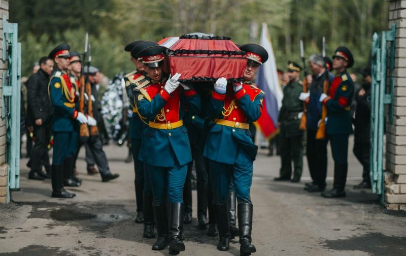 Погребение на руски офицер.