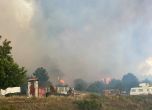 Голям пожар гори край Казанлък, пътят София-Бургас е затворен