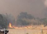 Голям пожар на гръцкия о. Лесбос, евакуират туристи