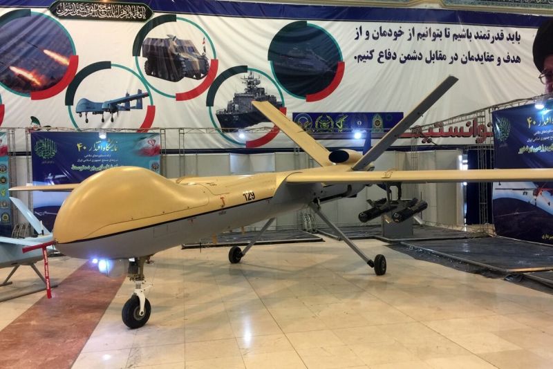 Партида ирански дронове е била отправена през Каспийско море в