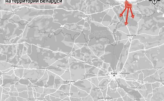 Според Беларуский Гаюн обстрелът е извършен от летището Зябровка край Гомел.