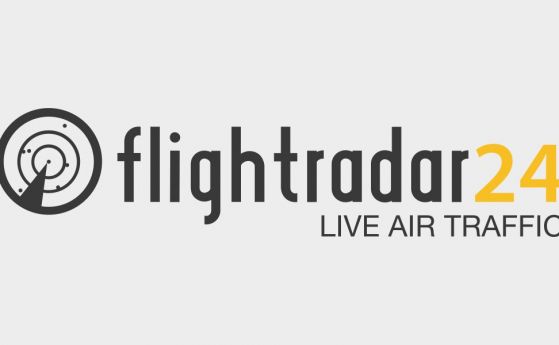 Уебсайтът FlightRadar24 който проследява движението на самолетите в реално време