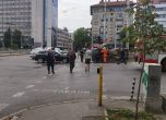 Катастрофа с обърната кола в центъра на София, няма пострадали