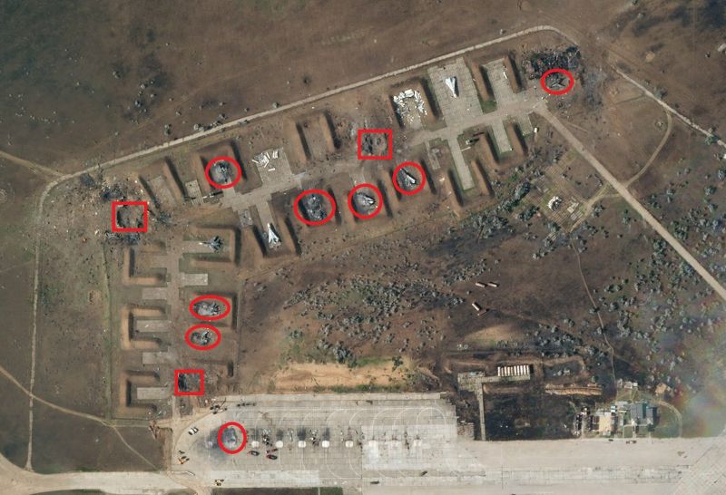 Сателитни снимки с висока резолюция показват колосални поражения в руската