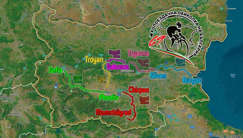 Трасетата по които ще мине колоездачната обиколка на България