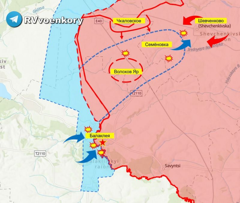 Въпреки информацията за украински успехи на Харковското направление, основната информация за ситуацията идва предимно от руски източници.