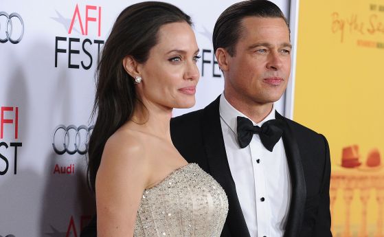 Анджелина Джоли и Брад Пит през 2015 г. 