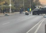 Катастрофа между джип и мотор в София, има тежко пострадал