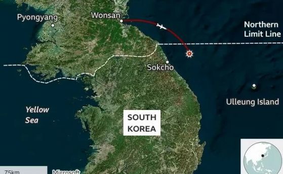 Сеул изстреля три ракети в отговор на Ким Чен Ун