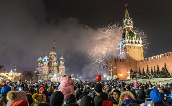 Москва без фойерверки и улични празненства за Нова година