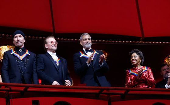 Джордж Клуни и U2 наградени на церемония в Кенеди център за принос към американската култура
