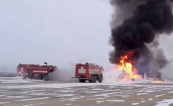 Руски хеликоптер Ми-171Е се разби при кацане на летището в Улан Уде, екипажът е загинал на място