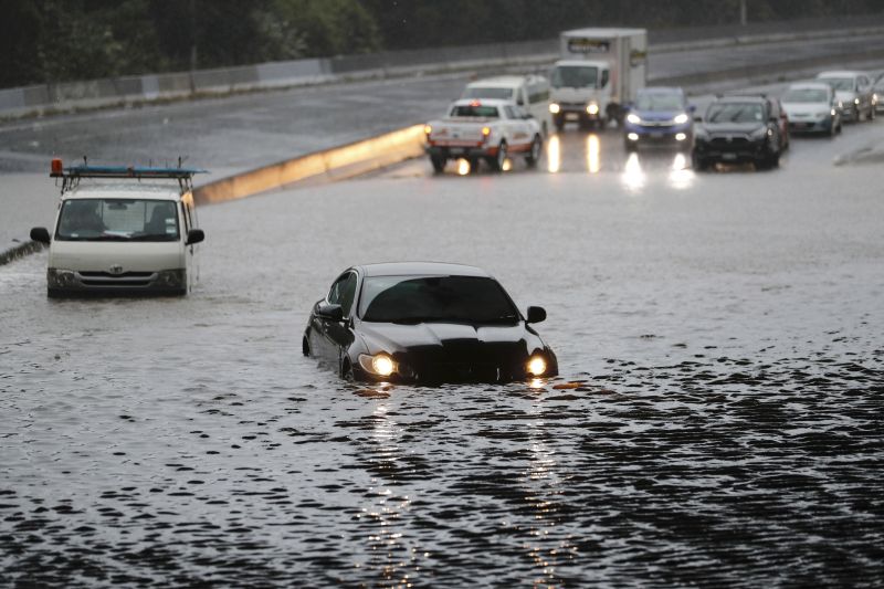 Рекордно количество дъжд падна в най-големия град в Нова Зеландия.