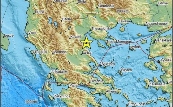 Земетресение 4.1 в Гърция