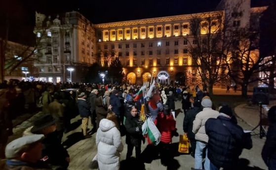 Граждани на протест срещу прокремълските позиции на президента