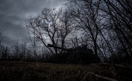Украински танк край Бахмут