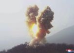 Тази снимка, разпространена от севернокорейското правителство, показва изстрелването на – по тяхно твърдение – балистична ракета от Северна Корея на 19 март 2023 г.