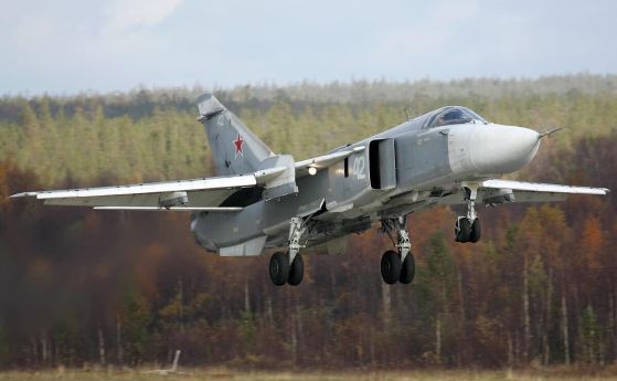 ВСУ свали руски бомбардировач Су-24М край Бахмут