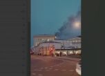 В Москва гори сградата на Министерството на отбраната (видеа)