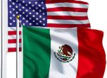 Знамена на САЩ и Мексико 